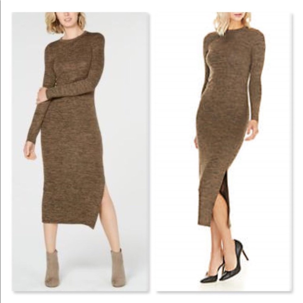 NEW French Connection long sleeve knit midi Dress